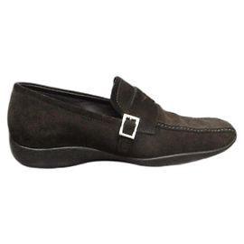 Mocassins Prada Daim Marron 36 IT Marron