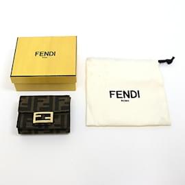 Fendi-Fendi Baguette Micro Tri-fold Wallet-Brown