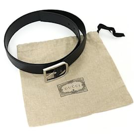 Gucci-Cinto de couro masculino Gucci-Preto