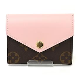 Louis Vuitton-Louis Vuitton Portefeuille Zoe Tri-fold Wallet-Brown,Pink,Monogram