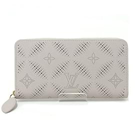 Louis Vuitton-Louis Vuitton Mahina Leather Long Wallet-Brown,Pink