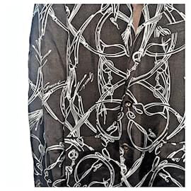 Gucci-Authentic Gucci 03 AW Tom Ford Runway Equestrian Motif Silk Cocktail Blazer-Khaki