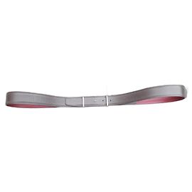 Cinto masculino Hermès com fivela, link reversível bicolor 115cm Marrom