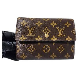 MCM Portafoglio compatto vintage LV Monogram Louis Vuitton marrone Marrone