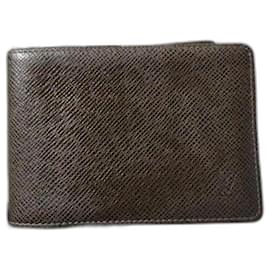 Louis Vuitton-Louis Vuitton Taiga Bifold Wallet Brown-Brown