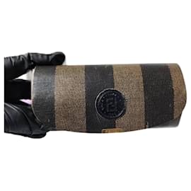 Fendi-Fendi Vintage Eye Glass Snap Case Brown/Black-Brown,Black