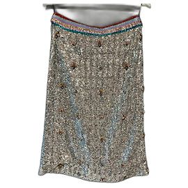Mary Katrantzou Gonna decorata Sigma Argento