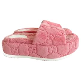 Gucci-Gucci Angelina GG Sandales à plateforme roses-Rose