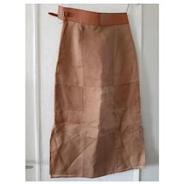 Hermès-Skirts-Camel