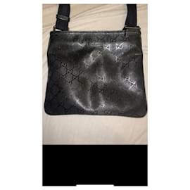 Gucci-Gucci GG black shoulder bag-Black