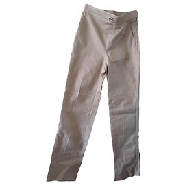 Hermès Pantalons Beige