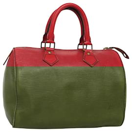 Louis Vuitton-LOUIS VUITTON Epi Speedy 25 Hand Bag Castilian Red M43017 LV Auth 117770-Red