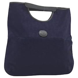 Céline-CELINE C Sulky Hand Bag Canvas Navy Auth ar13420-Navy blue