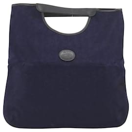 Céline-CELINE C Sulky Hand Bag Canvas Navy Auth ar13420-Navy blue
