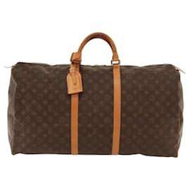 Louis Vuitton-LOUIS VUITTON Monogram Keepall 60 Boston Bag M41422 LV Auth yk17814-Monogram