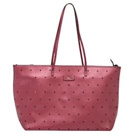 Fendi-Sac Tote FENDI en cuir rose Auth 117915-Rose
