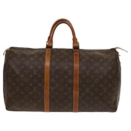 Louis Vuitton-LOUIS VUITTON Monogram Keepall 50 Boston Bag Vintage M41426 LV Auth 117345-Monogram