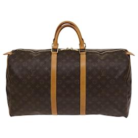 Louis Vuitton-LOUIS VUITTON Monogram Keepall 55 Boston Bag M41424 LV Auth 117458-Monogram