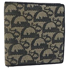 Christian Dior-Christian Dior Trotter Canvas Wallet Navy Auth yk17907-Navy blue