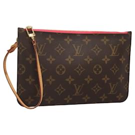 Louis Vuitton-LOUIS VUITTON Monogram Neverfull MM Pouch Accessory Pouch LV Auth BA1319-Monogram