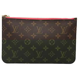 Louis Vuitton-LOUIS VUITTON Monogram Neverfull MM Pouch Accessory Pouch LV Auth BA1319-Monogram