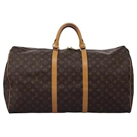 Louis Vuitton-LOUIS VUITTON Monogram Keepall 60 Boston Bag M41422 LV Auth MX151-Monogram