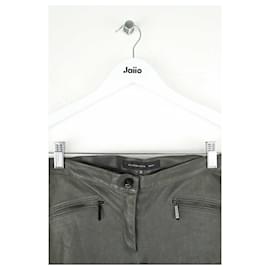 Barbara Bui-Slim leather pants-Khaki