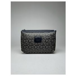 Céline Pochette en cuir Monogram Macadam vintage de Celine Paris Noir