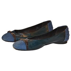 Tod's bailarinas de ballet Verde Turquesa