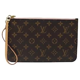 Louis Vuitton-Pochete Neverfull Louis Vuitton-Marrom