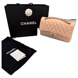 Chanel-Classic flap bag timeless medium-Cream