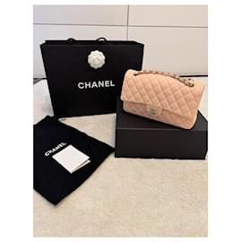 Chanel-Classic flap bag timeless medium-Cream