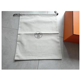 Hermès-Hermès box for original Birkin 25 with its dustbag 37X44 in chevron canvas-Orange
