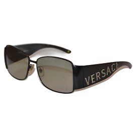 Versace óculos de sol Preto