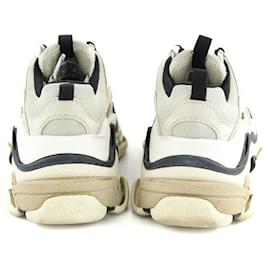 Balenciaga-Leather sneakers-Grey