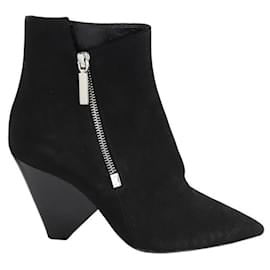 Saint Laurent-Suede boots-Black