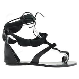 Isabel Marant Black leather sandals Black