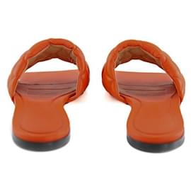 Bottega Veneta-Sandales en cuir-Orange