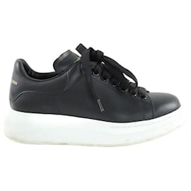 Alexander Mcqueen-Baskets en cuir-Noir