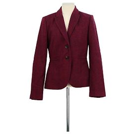 Johnnie Boden Burgundy Wool Blazer Dark red