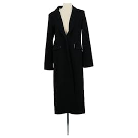 La Prestic Ouiston-Wool coat-Black