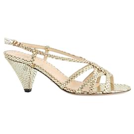 Gucci-Leather heels-Golden