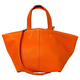 Bolsa de ombro em couro Tulipano laranja Mansur Gavriel Laranja