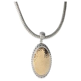 Autre Marque-John Hardy Yellow Gold & Sterling Silver  Palu Enhancer Necklace-Other