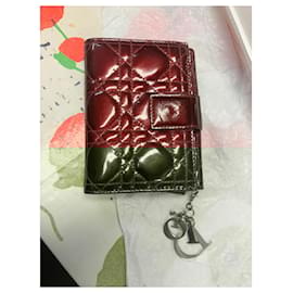 Dior-Wallets-Dark red