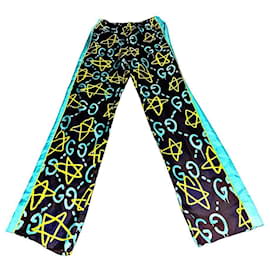 Gucci-Authentic Gucci “Gucci Ghost” Silk Pants-Multiple colors