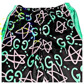 Gucci-Authentic Gucci “Gucci Ghost” Silk Pants-Multiple colors