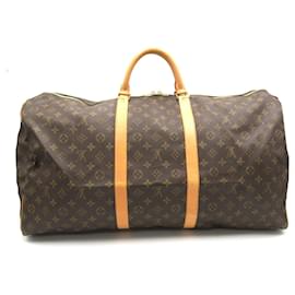 Louis Vuitton-Louis Vuitton Monogram Keepall Boston Bag M41422-Brown