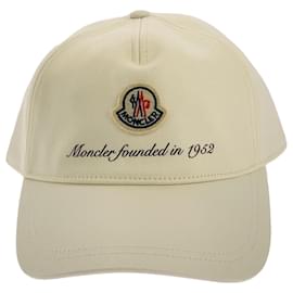 Moncler-Moncler Cotton Baseball Cap 3B000020U162034F-White