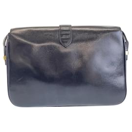 Céline-Celine Leather Shoulder Bag 500933-Black